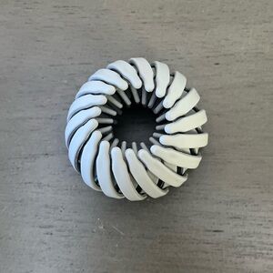 Light Gray Neutral Matte Messy Updo Ponytail Extra Hold 1" Birds Nest Hair Clip